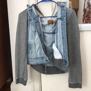 American Eagle Jean Jacket Sweatshirt